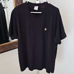 Brooks Brothers Black Short Sleeve Tee with Logo